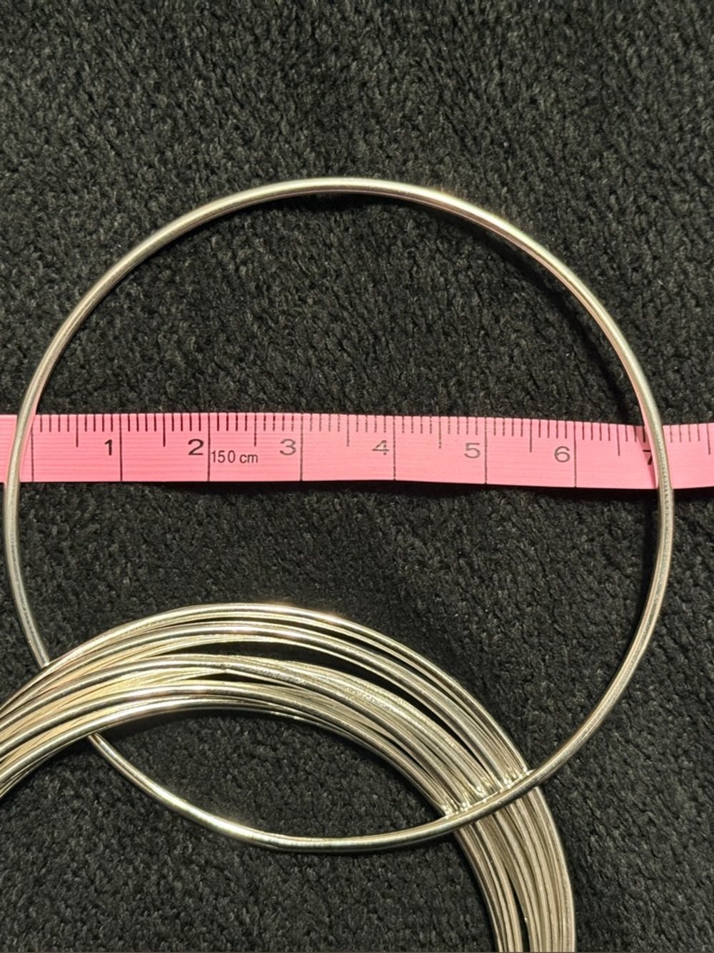 Sterling Silver Multi-Band Women’s Bangle Bracelet set of 10 - Picture 8 of 9